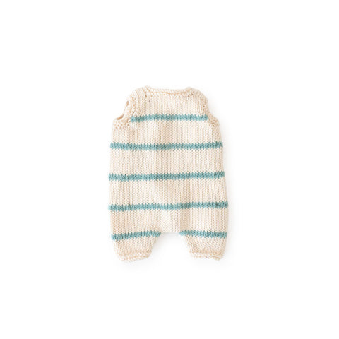 striped swimsuit for dolls flat lay