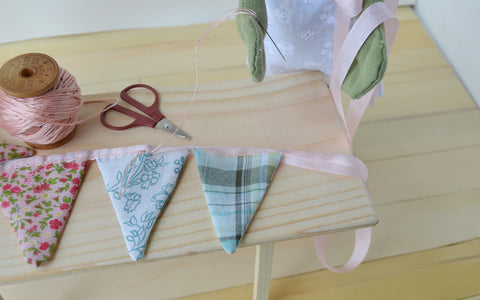 May Day Bunting -- Arranging the triangles