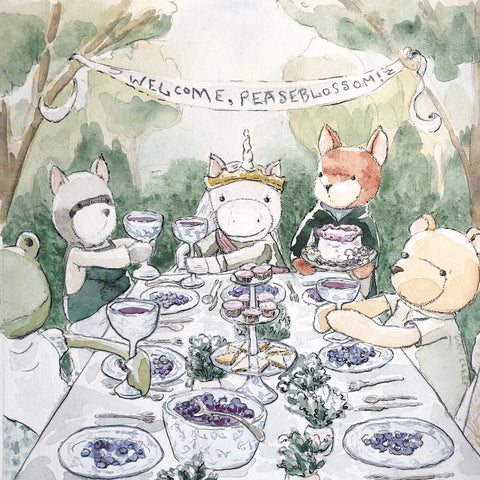 Hazel Village Grand Banquet Illustration