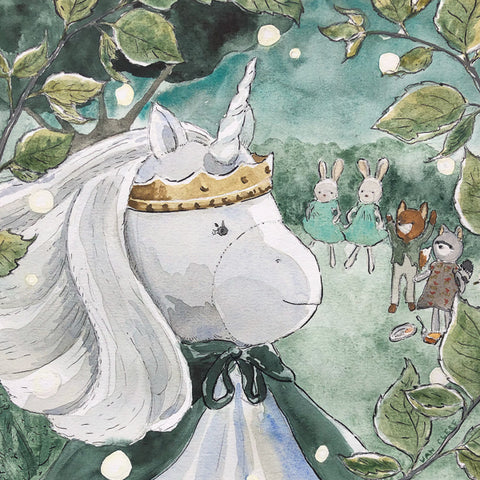 Peaseblossom Unicorn Painting
